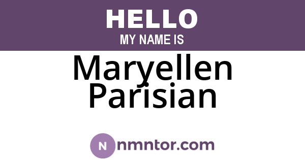 Maryellen Parisian