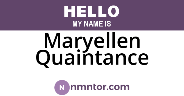 Maryellen Quaintance
