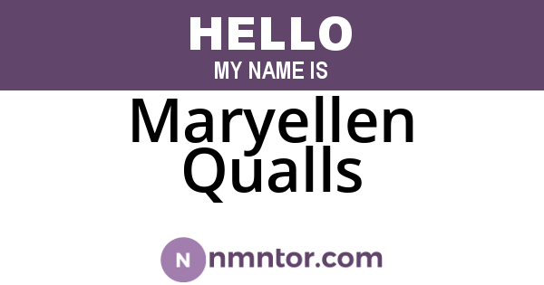 Maryellen Qualls
