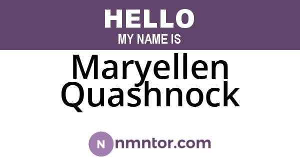 Maryellen Quashnock