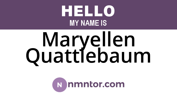 Maryellen Quattlebaum