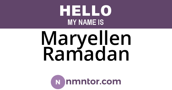Maryellen Ramadan