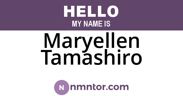 Maryellen Tamashiro
