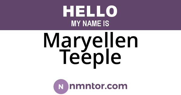Maryellen Teeple