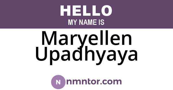 Maryellen Upadhyaya