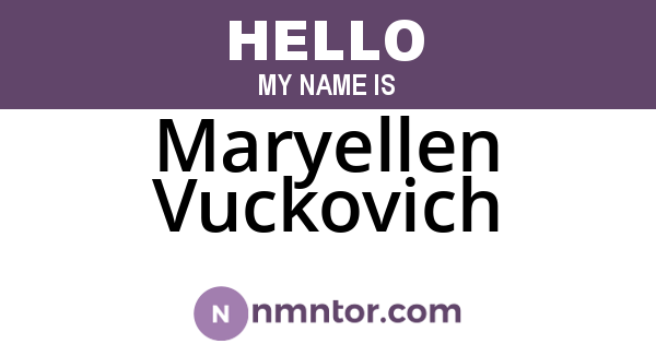 Maryellen Vuckovich
