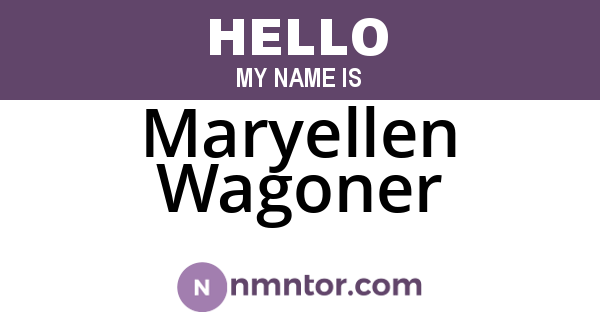 Maryellen Wagoner