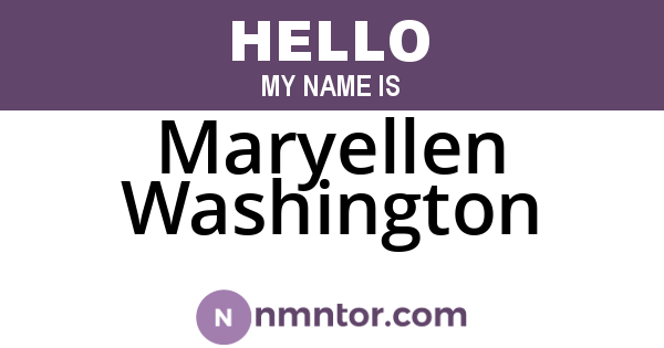 Maryellen Washington