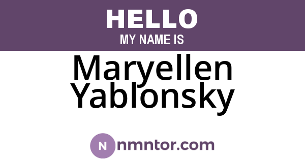 Maryellen Yablonsky