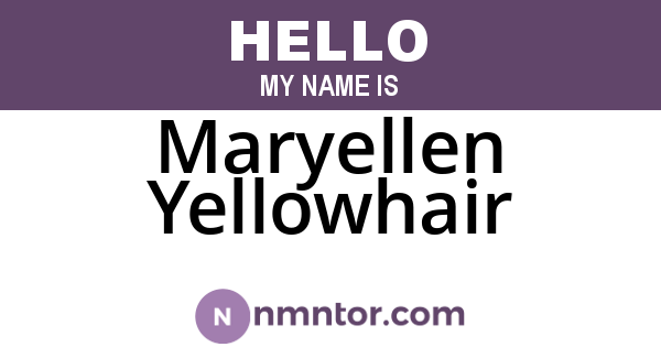 Maryellen Yellowhair