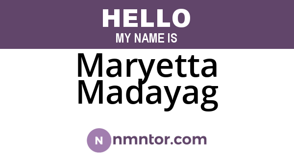 Maryetta Madayag