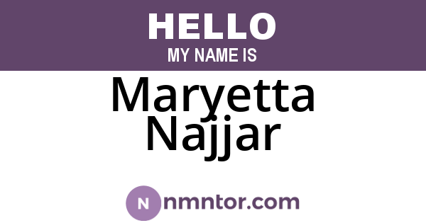 Maryetta Najjar