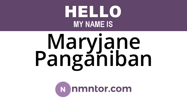 Maryjane Panganiban