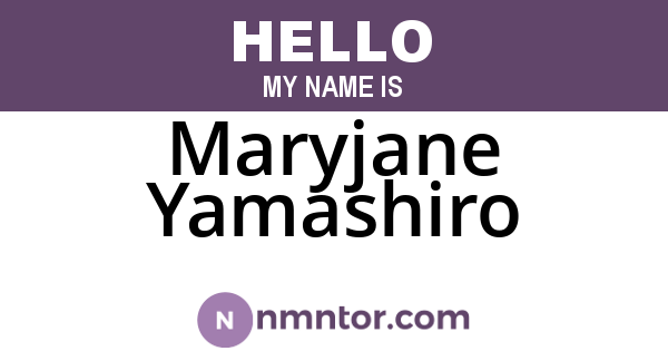 Maryjane Yamashiro