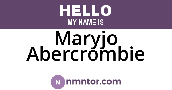 Maryjo Abercrombie