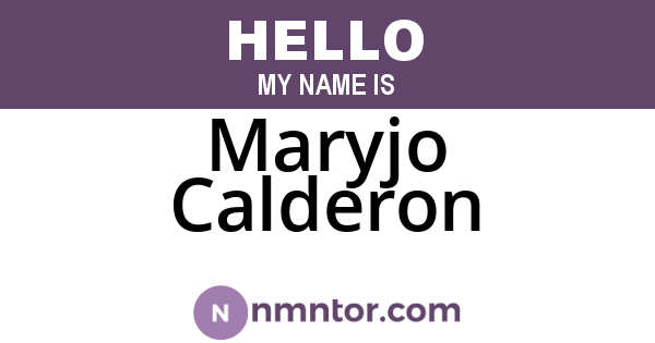 Maryjo Calderon