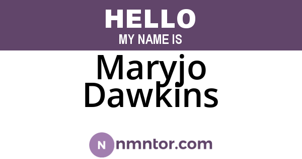 Maryjo Dawkins