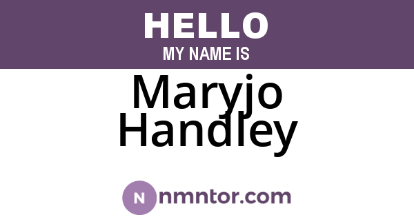 Maryjo Handley