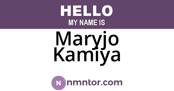 Maryjo Kamiya