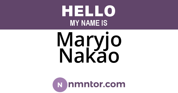 Maryjo Nakao
