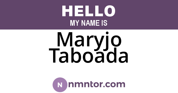 Maryjo Taboada