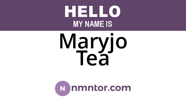 Maryjo Tea