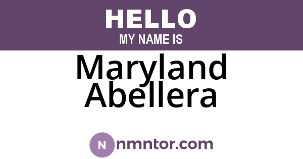 Maryland Abellera