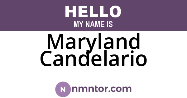 Maryland Candelario