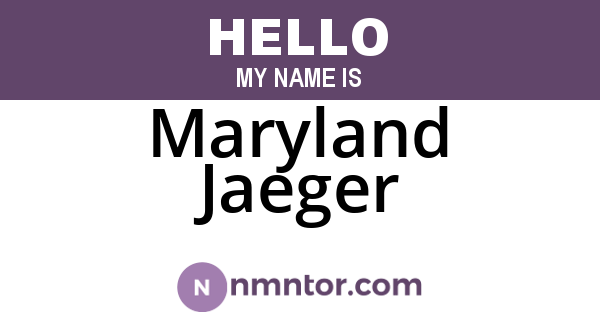 Maryland Jaeger