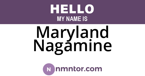 Maryland Nagamine