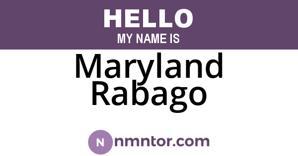 Maryland Rabago