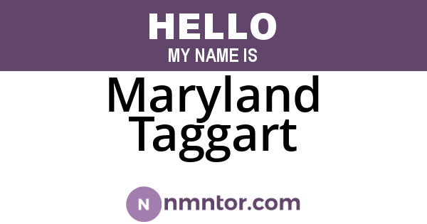 Maryland Taggart