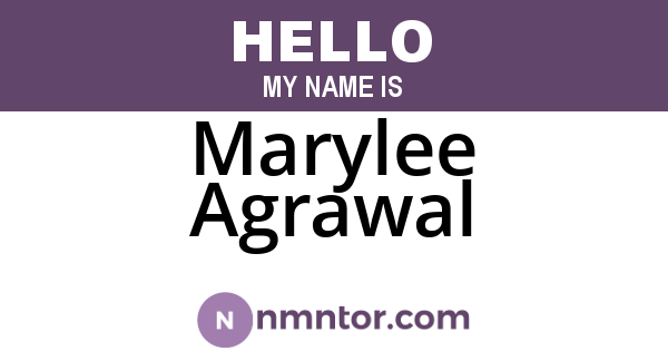 Marylee Agrawal