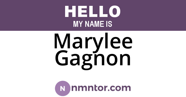 Marylee Gagnon