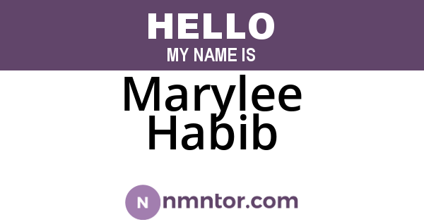 Marylee Habib
