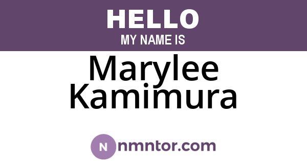 Marylee Kamimura