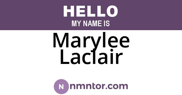 Marylee Laclair