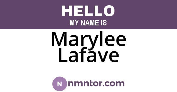 Marylee Lafave
