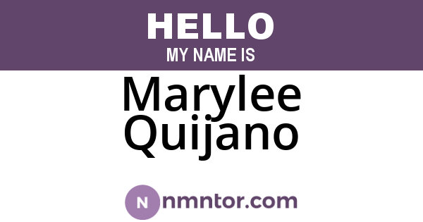 Marylee Quijano