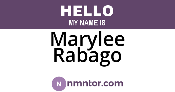 Marylee Rabago