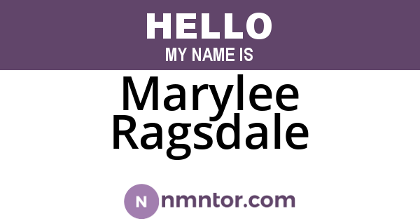 Marylee Ragsdale
