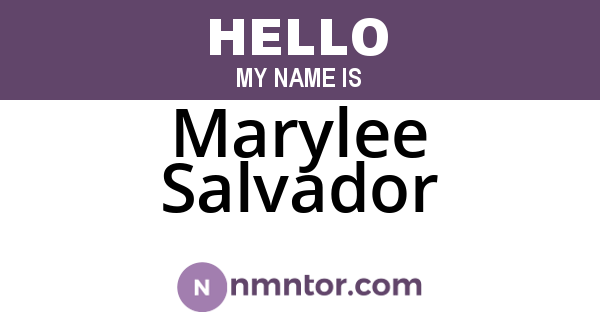 Marylee Salvador