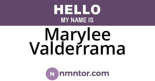 Marylee Valderrama