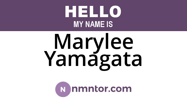 Marylee Yamagata