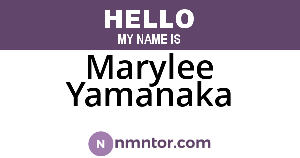 Marylee Yamanaka