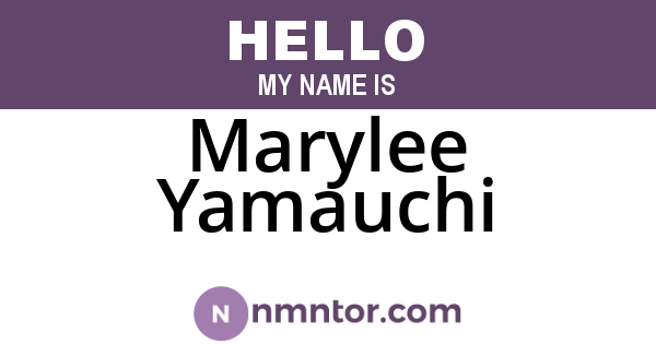 Marylee Yamauchi