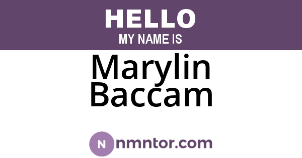 Marylin Baccam