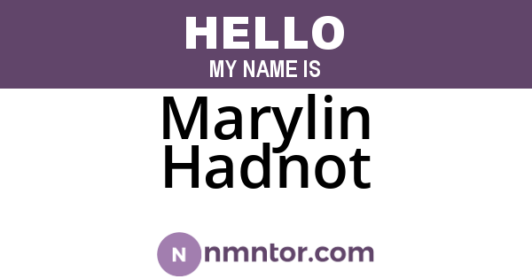 Marylin Hadnot