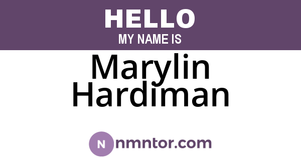 Marylin Hardiman