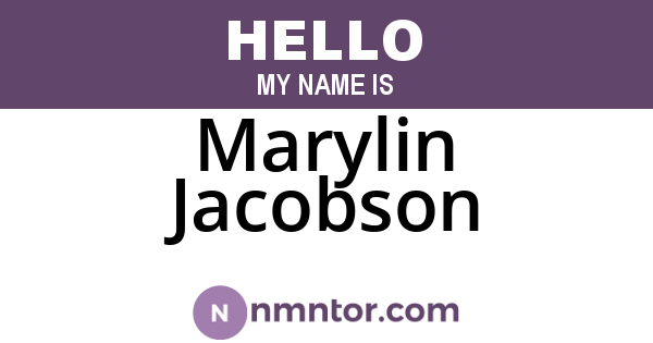Marylin Jacobson
